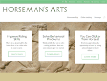 Tablet Screenshot of horsemansarts.com